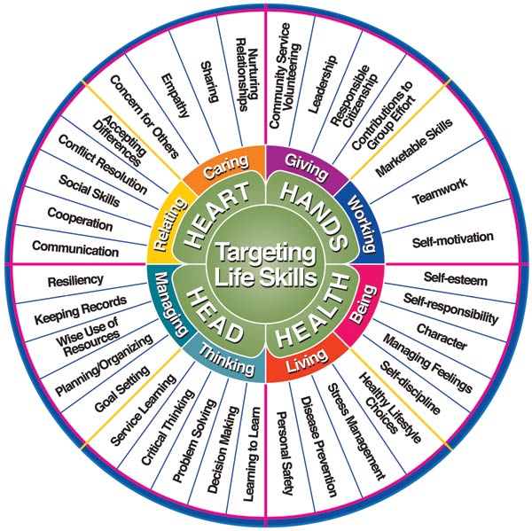 Targeting Life Skills Circular Model Chart 