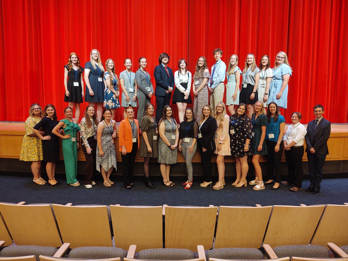 junior leader council members in formal dress