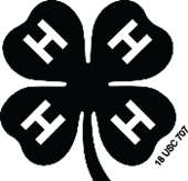 black clover emblem on white background