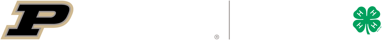 Purdue Extension 4-H Logo horizontal