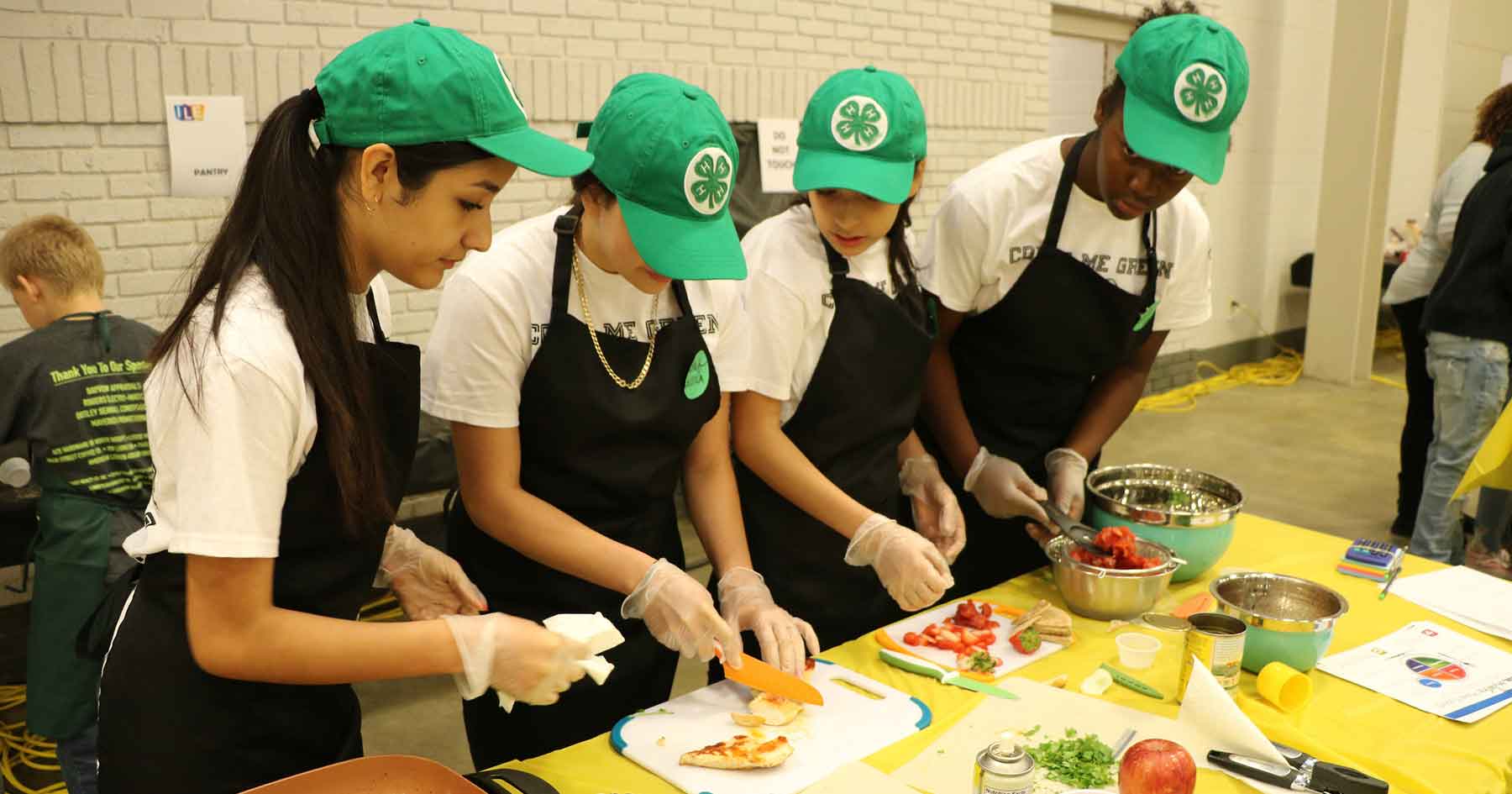 prepping food