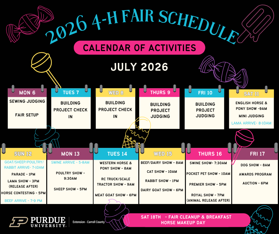 calendar of daily events