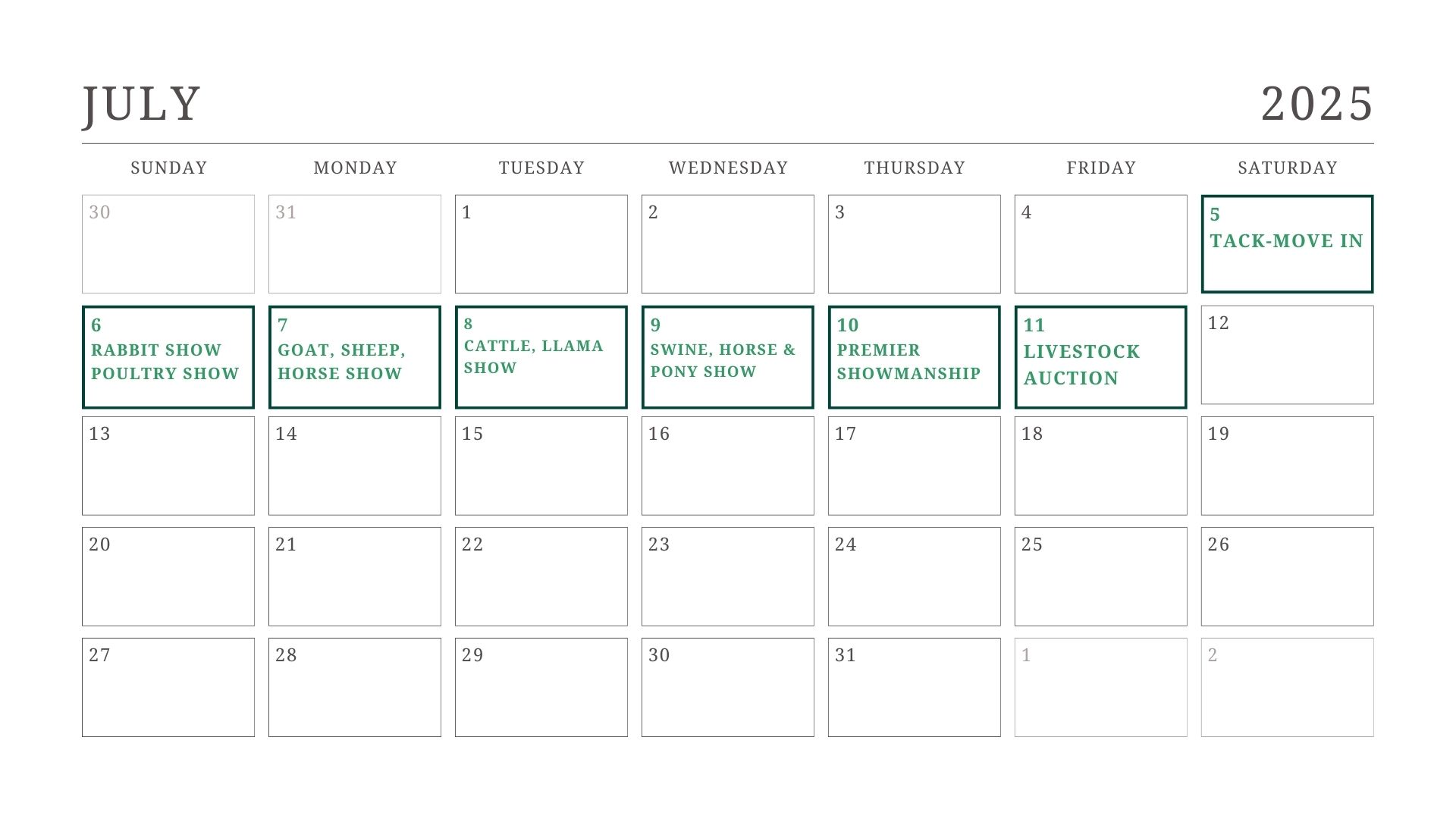 calendar