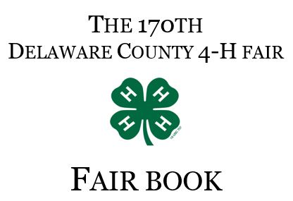 2021-2022 Delaware County Fairbook