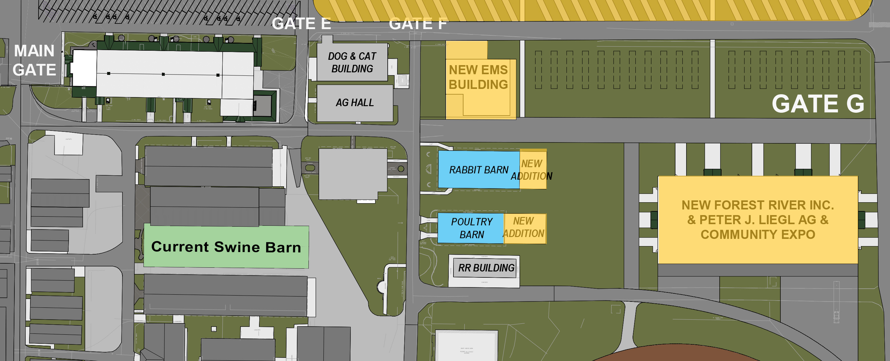 Map of New Fairgrounds Additions