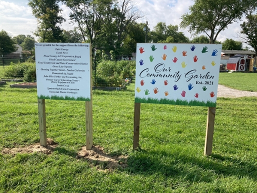 Our Community Garden Sign
