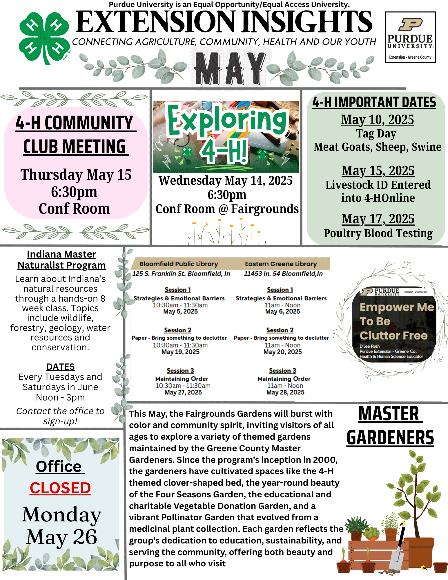 April 2025 newsletter