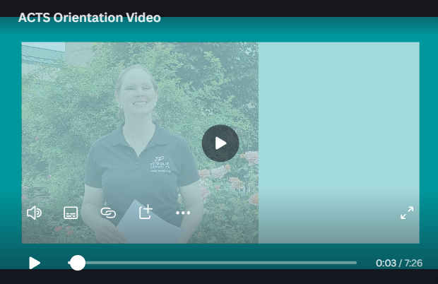 ACTS video display image