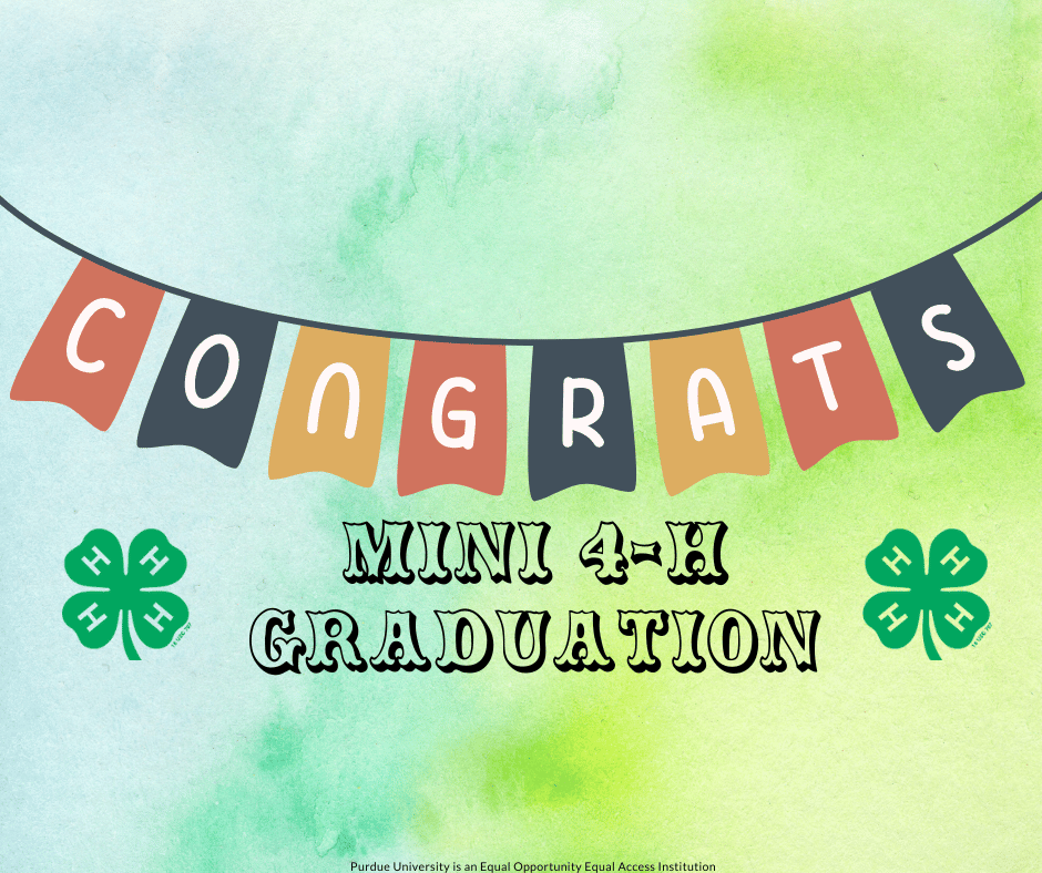 Mini 4-H Graduation