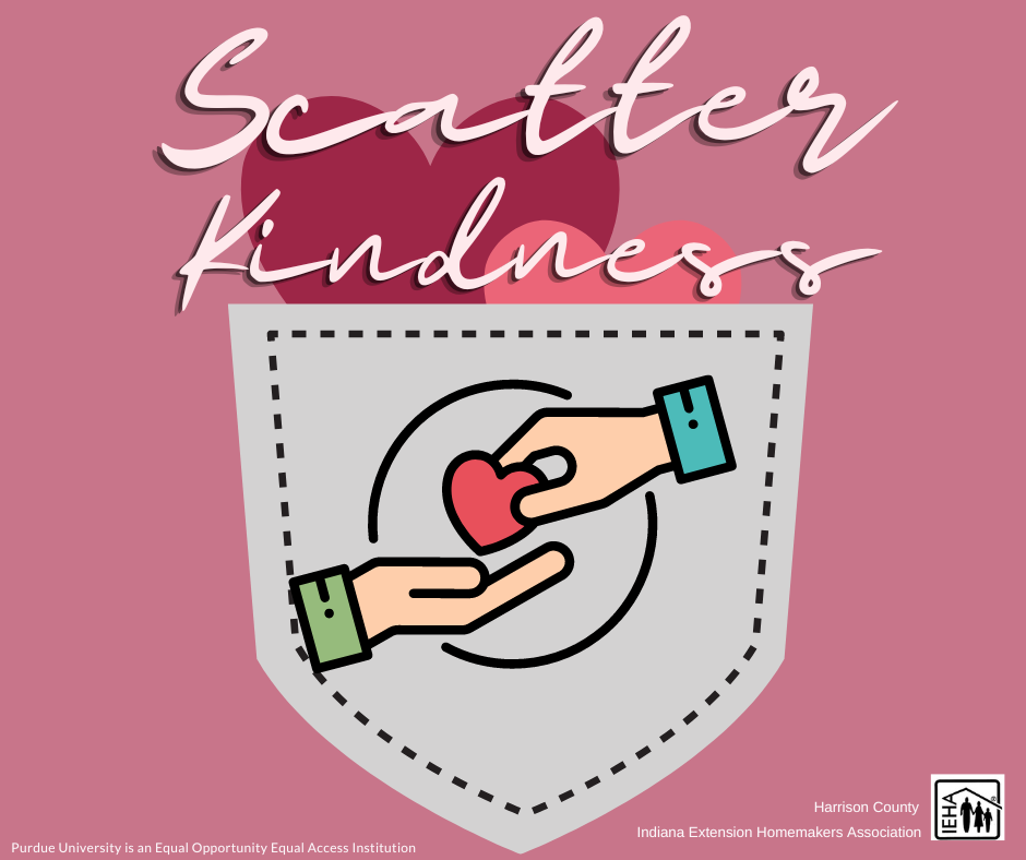 Extension Homemakers Scatter Kindness Pocket Hearts