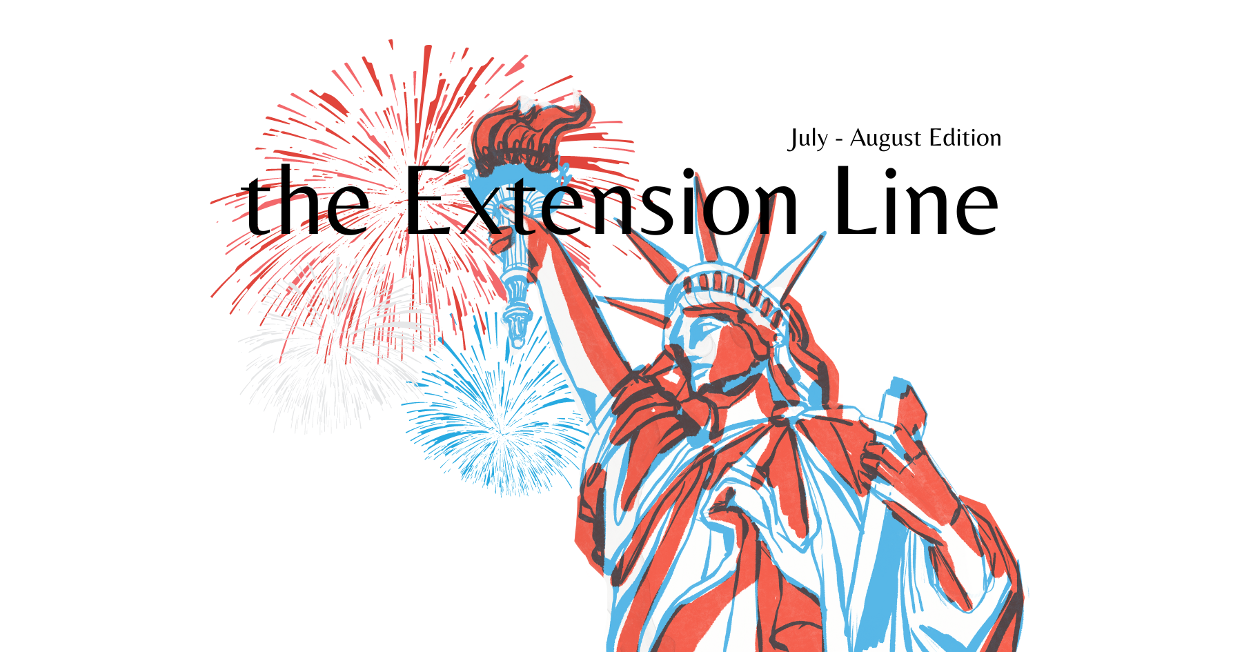 the Extension Line July Edition banner
