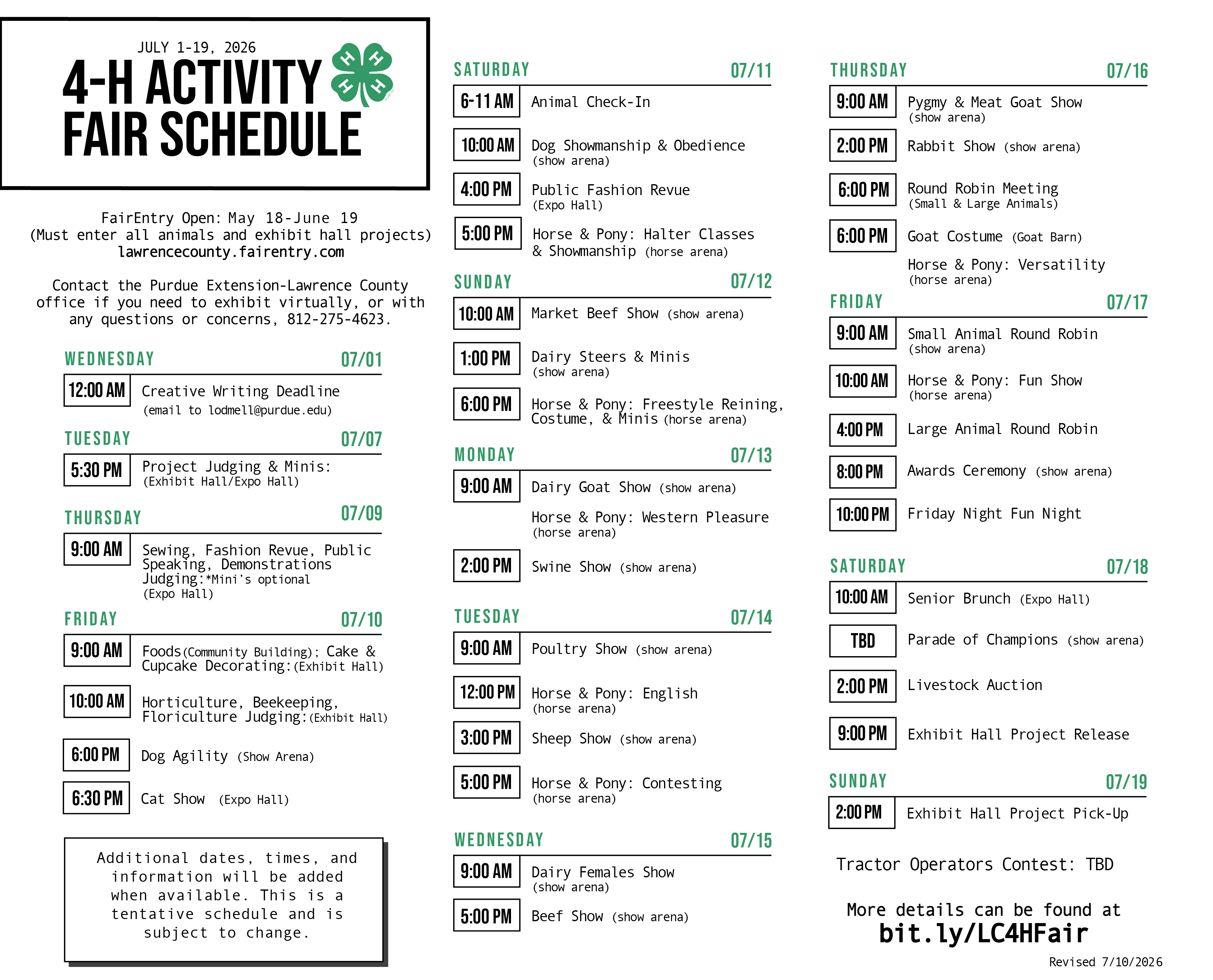 schedule image
