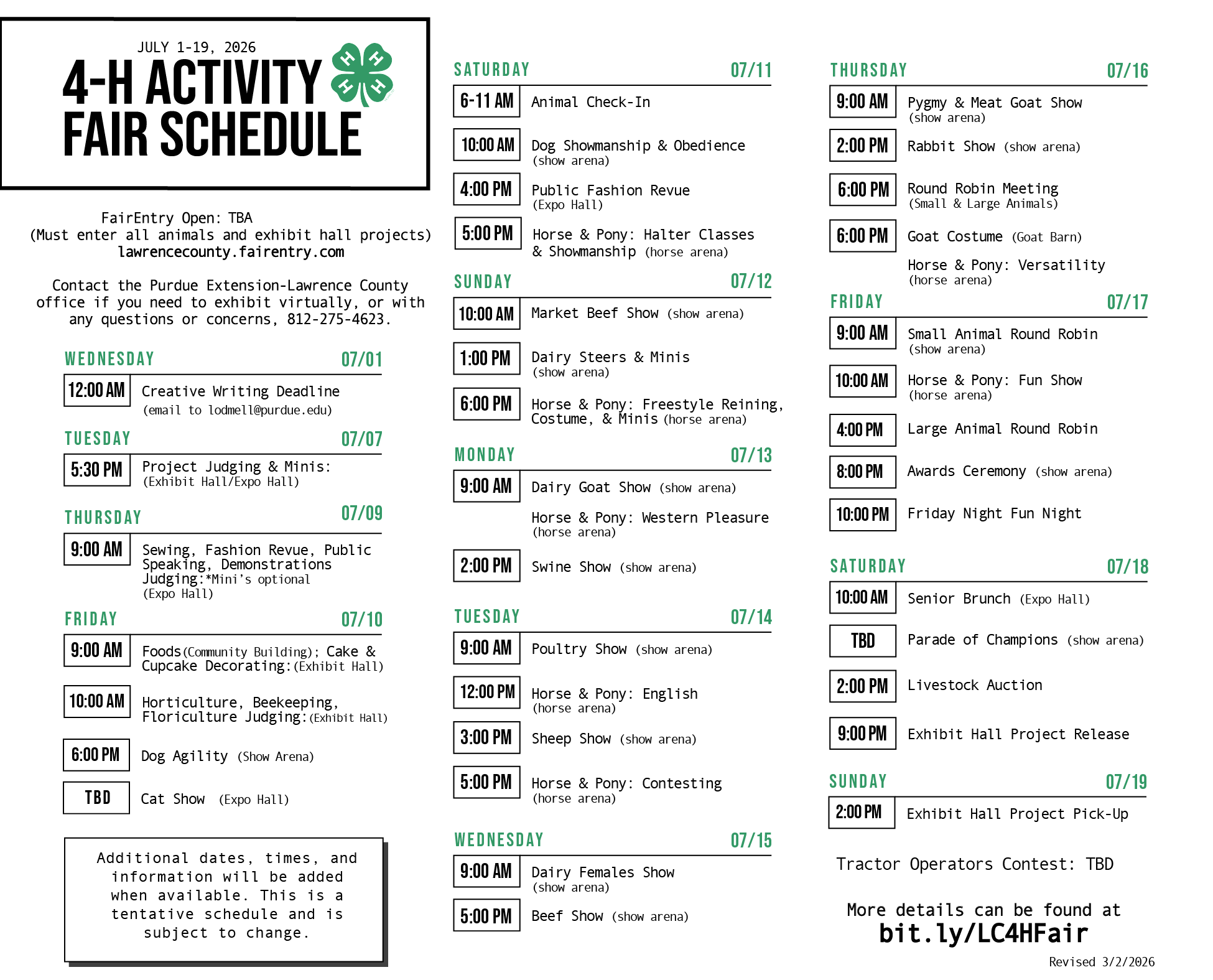 schedule image