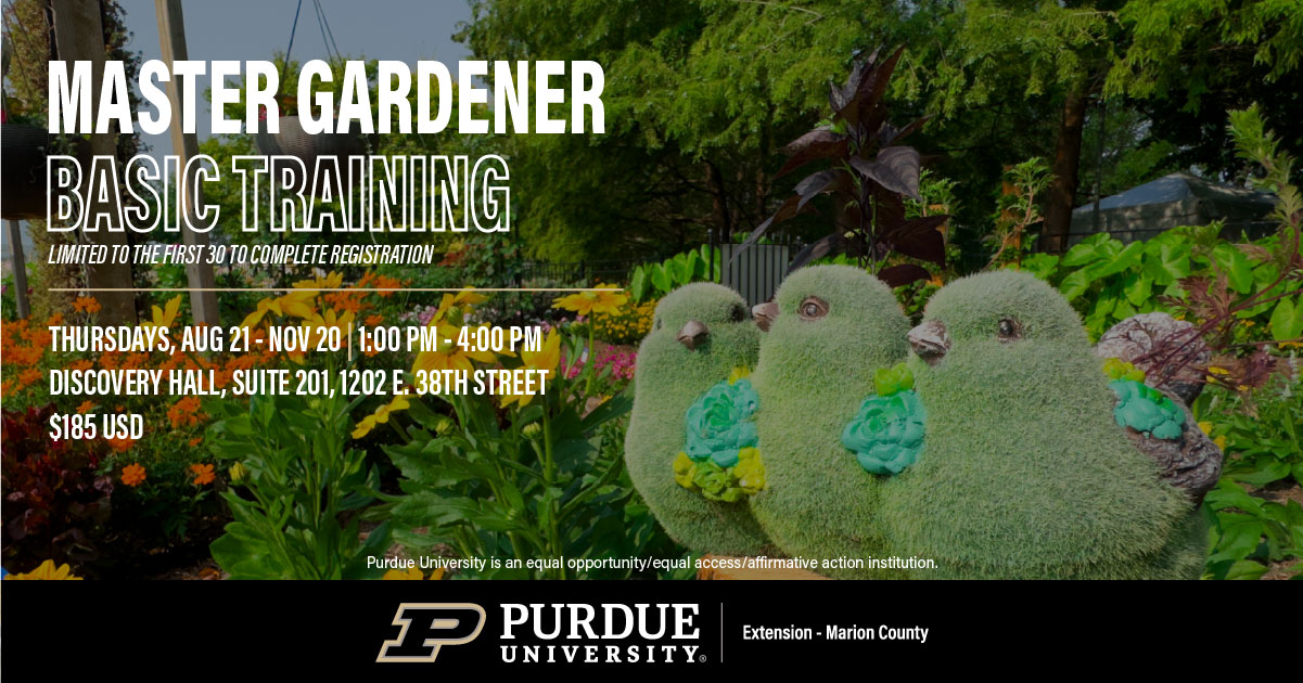 Master Gardener Training Banner