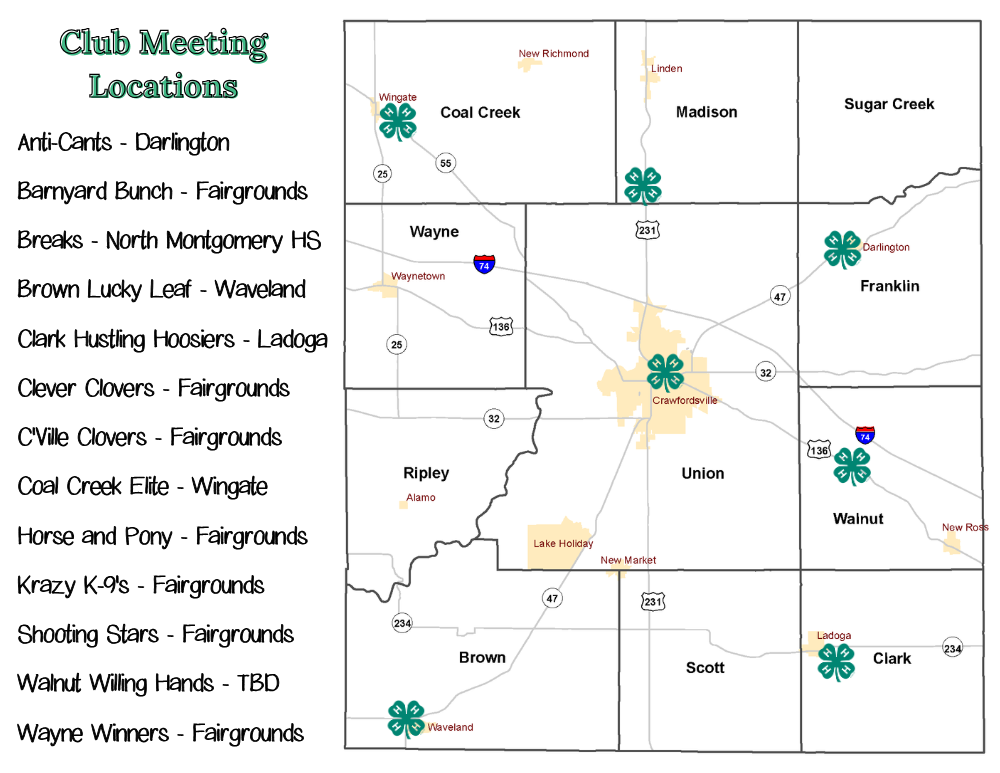 club meeting map