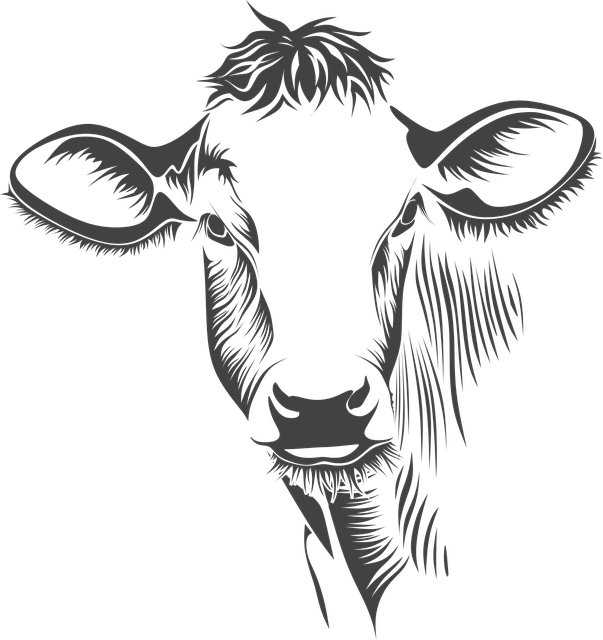 Cartoon Beef Cow Head