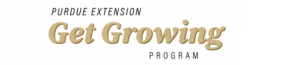 Purdue Extension Get Growing Program Logo