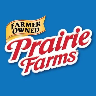Prairie Farms Logo on blue background