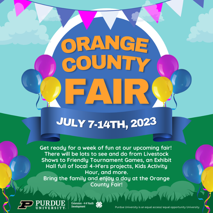 Fair dates July 7-14,2023