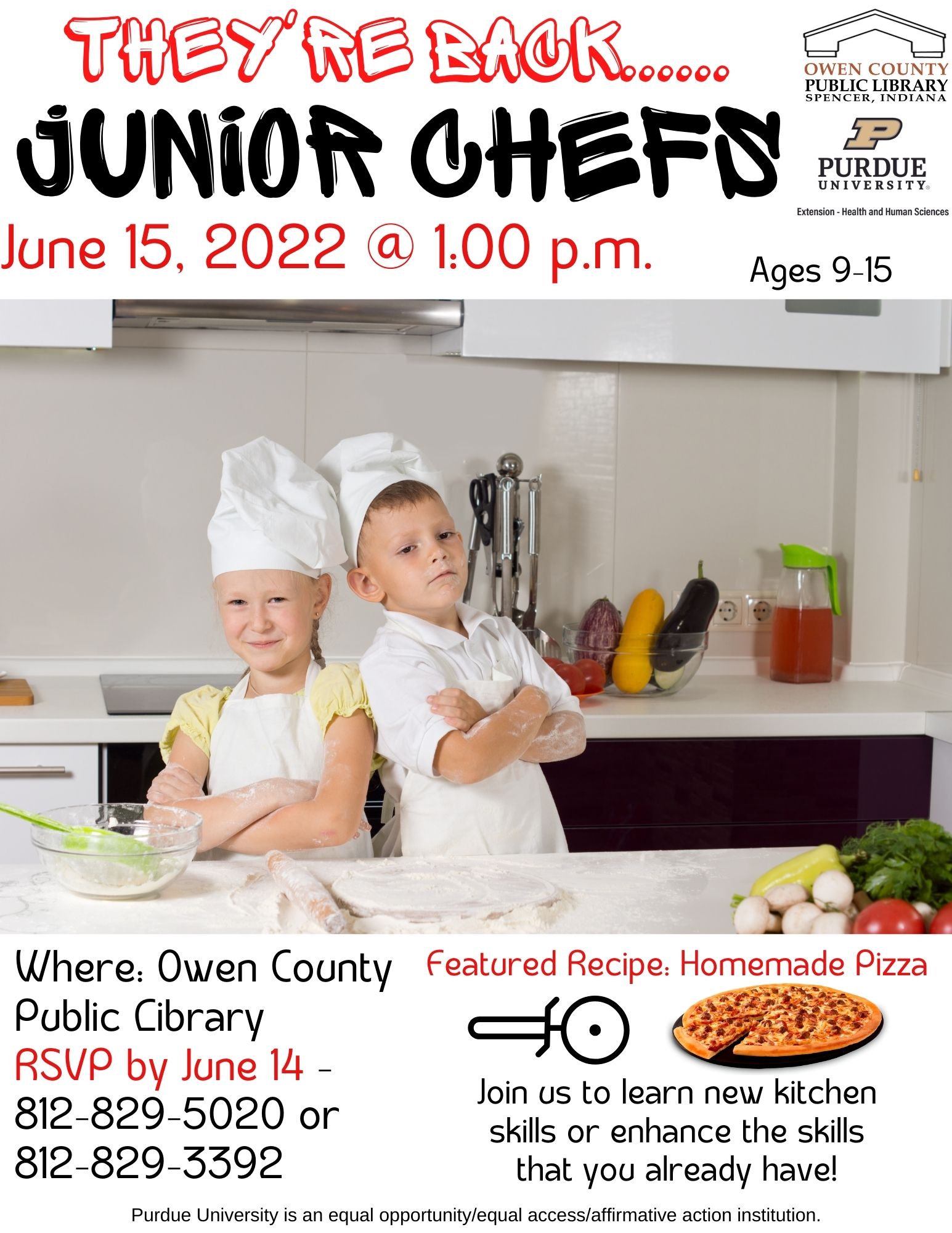 Junior Chef flyer