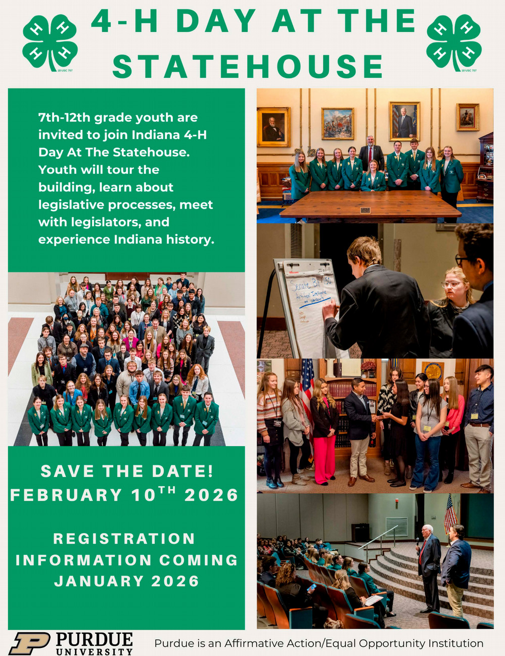 2026 4-H Day at the State House