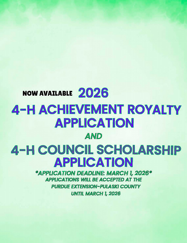 2026 4-H Achievement Royalty and 4-H Council Scholarship