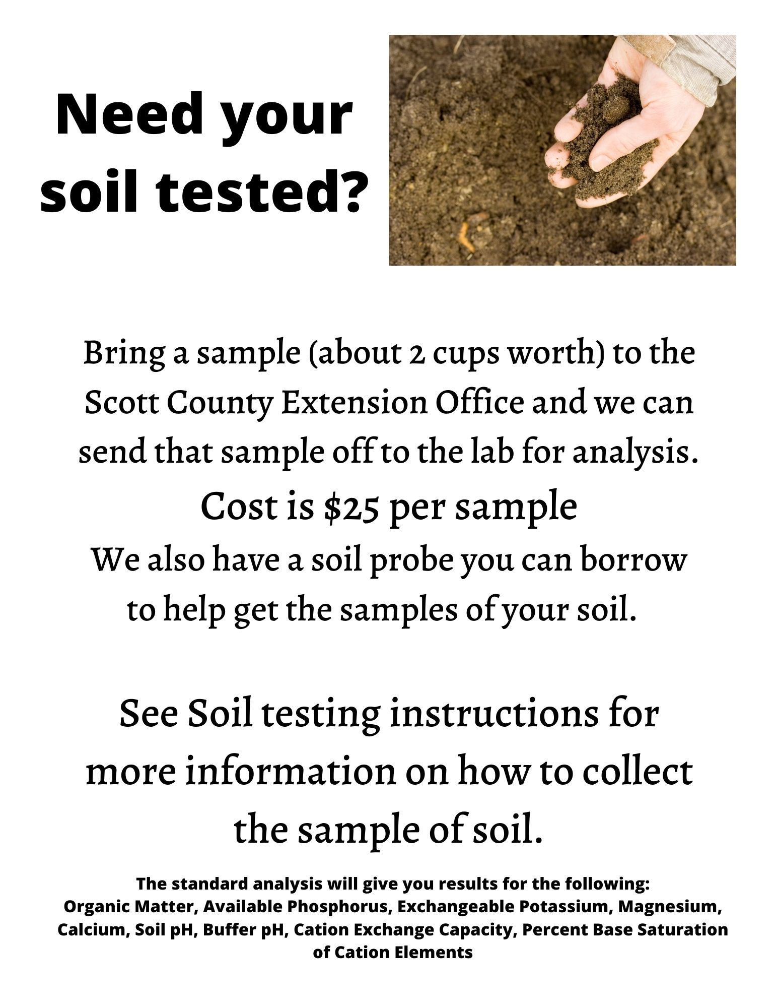 Need your soil tested