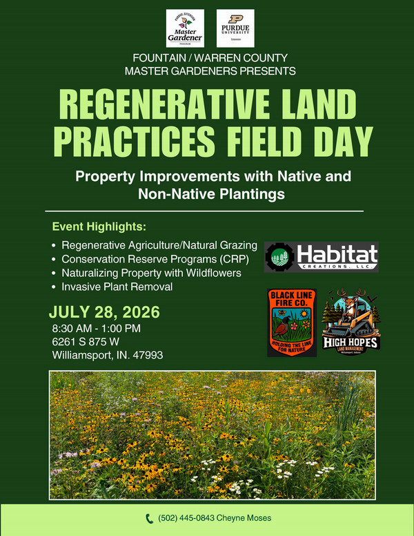 Regenerative Land Practices Field Day