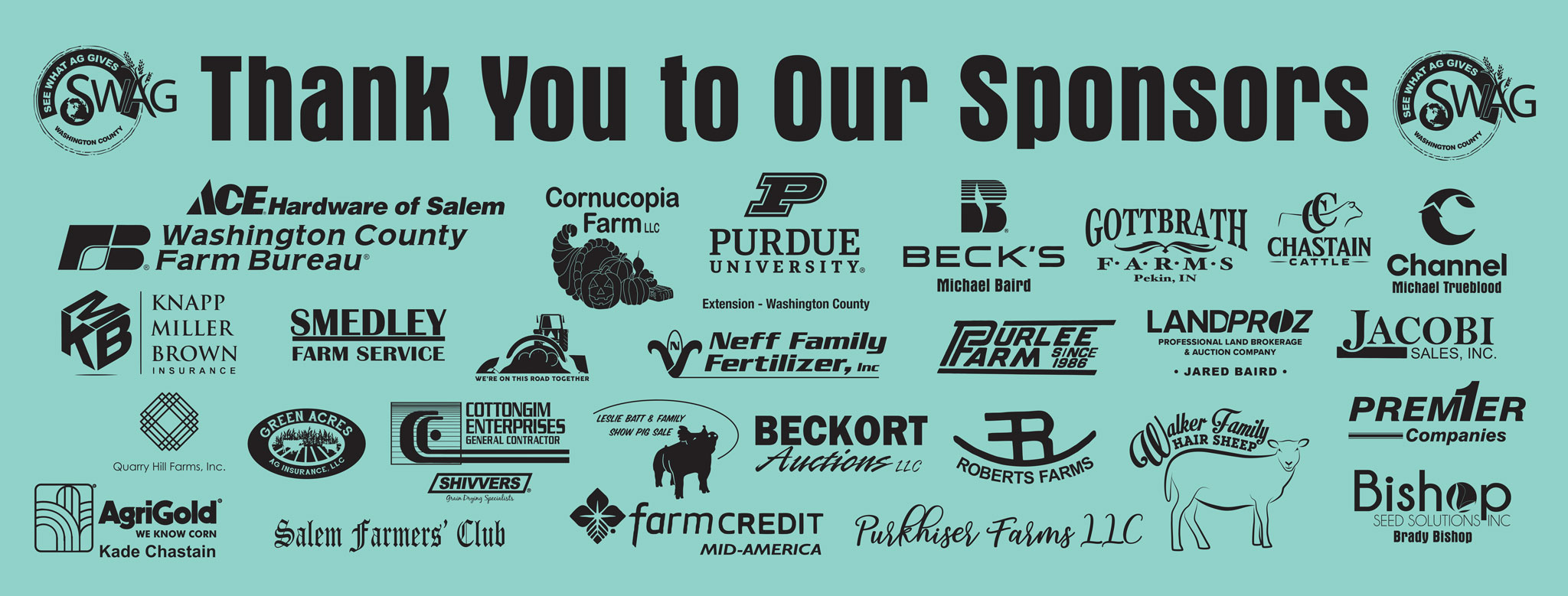 2026 SWAG Sponsor Banner
