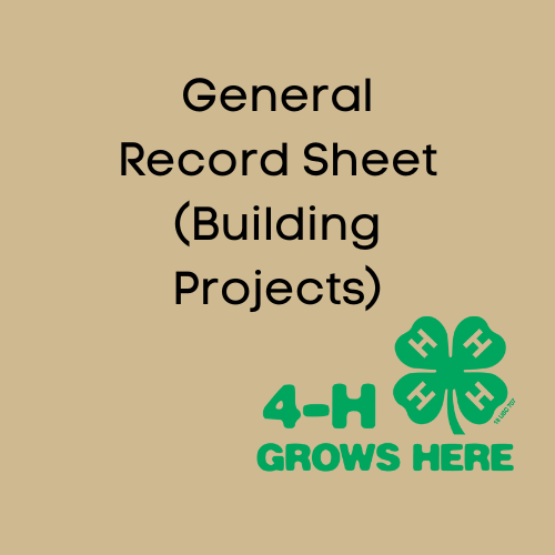 General Record Sheet (Building Projects)