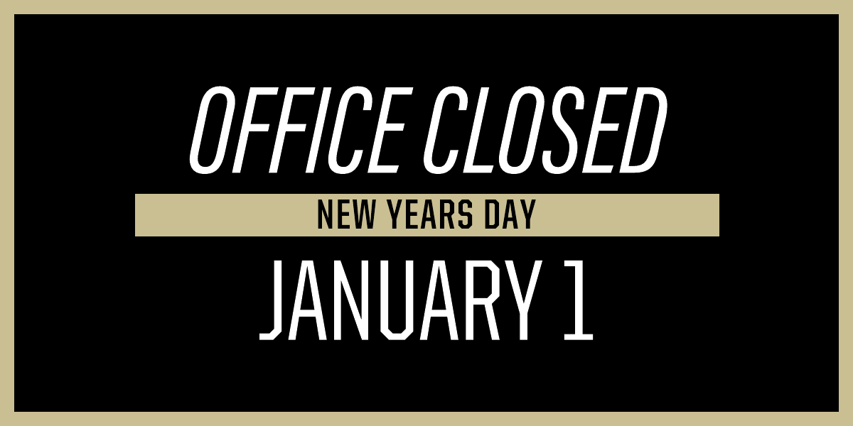 Office Closed New Years