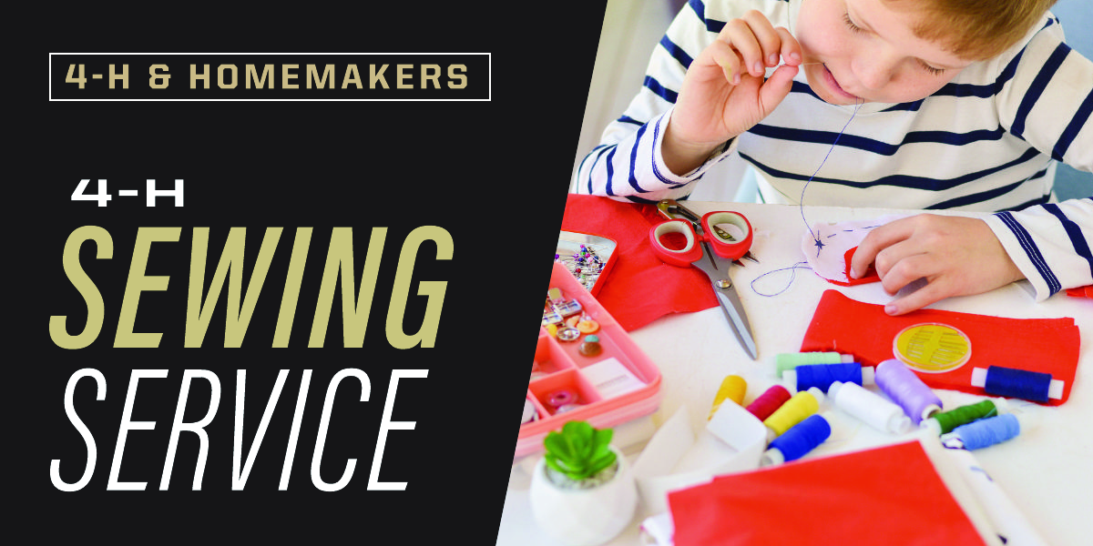 boy with sewing materials