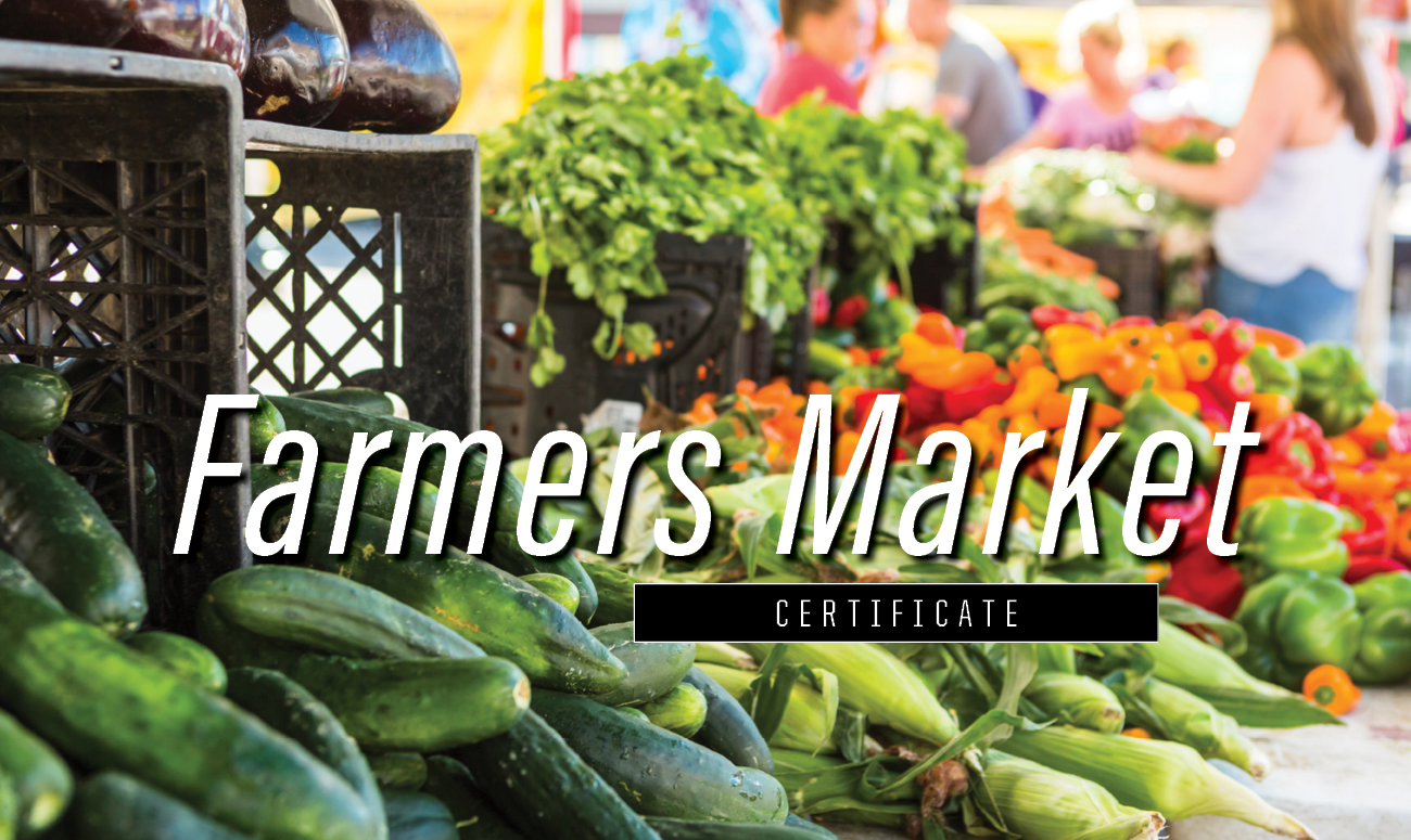 Farmers Market Certificate