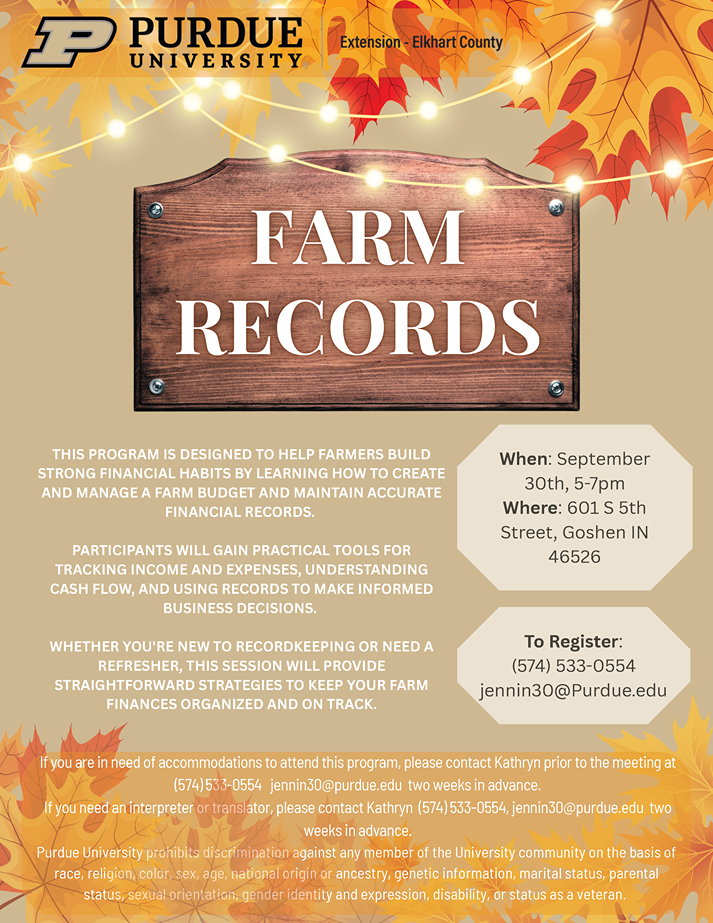 Farm Record Flyer