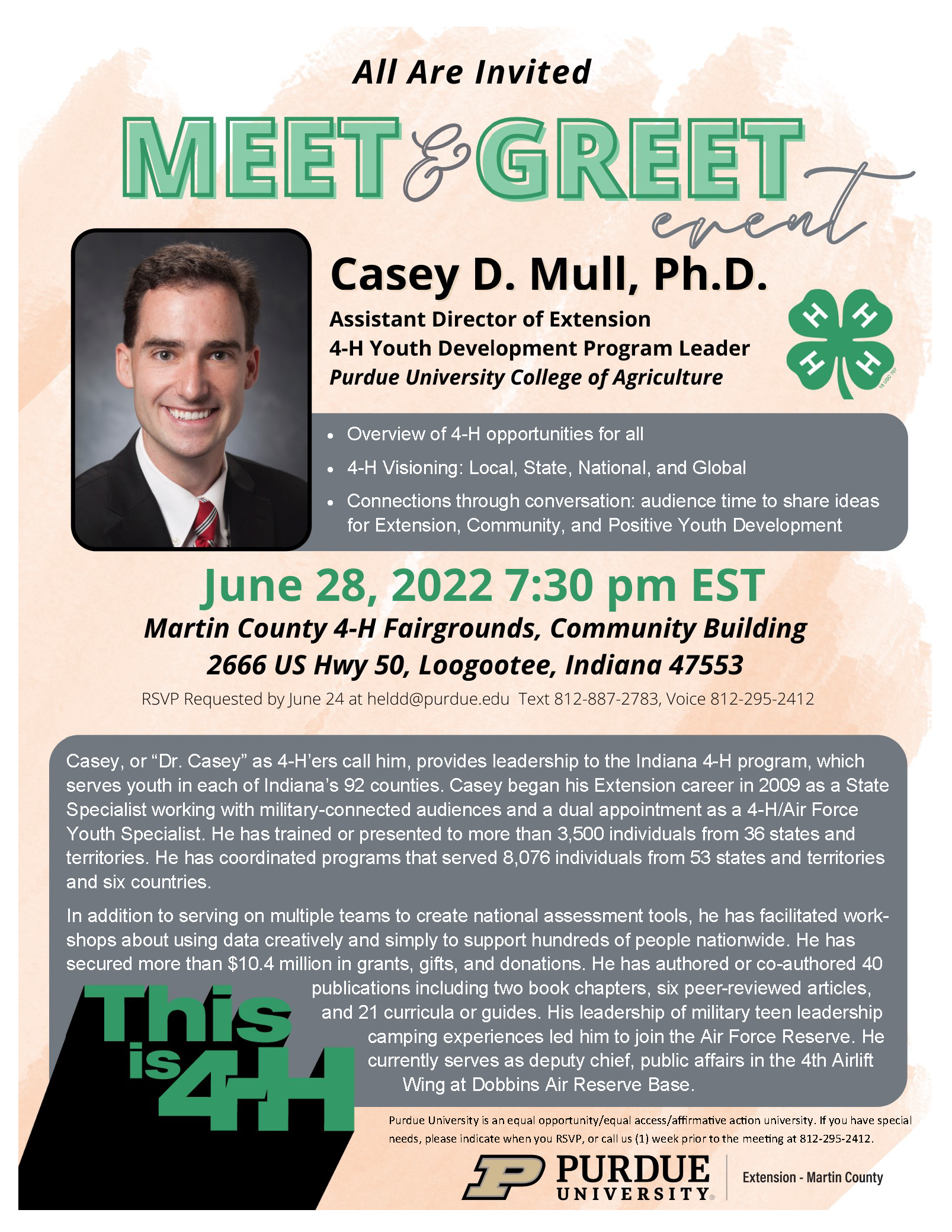 Dr. Mull Meet 'N Greet Flyer