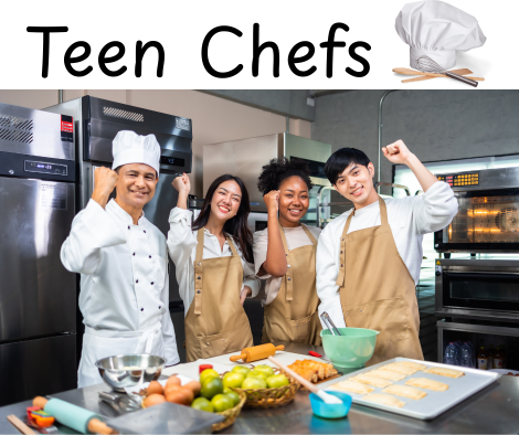 teens cooking