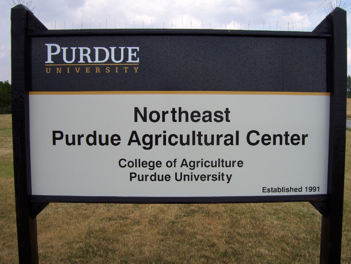Northeast Purdue Agricultural Center sign