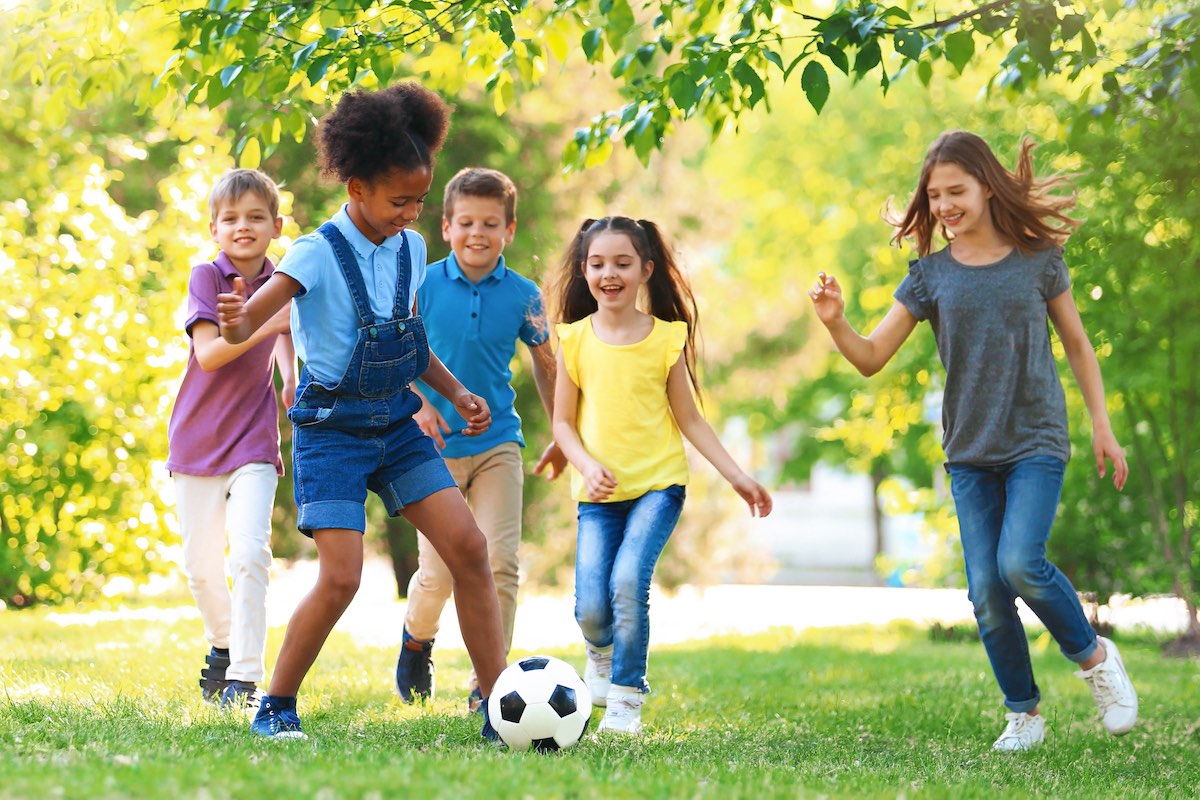 kids playing outdoors