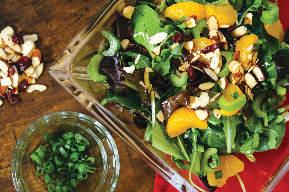 Green salad plate