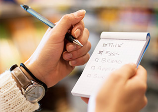 Supermarket food list