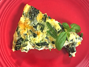 Egg and Spinach Wedges