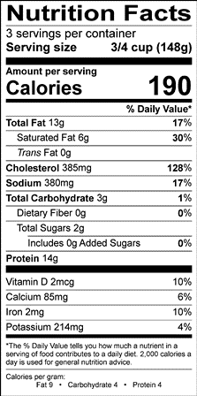 Nutrition Label
