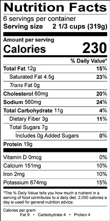 Nutrition Label