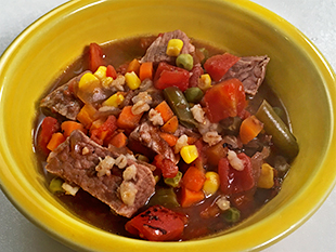 Slow Cooker Beef-Barley Soup