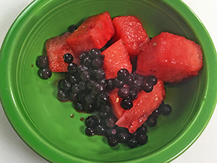 Watermelon Blueberry Salad