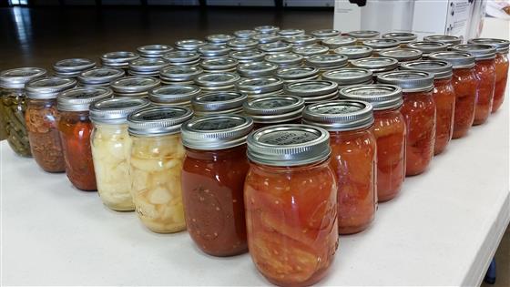 Jars of food