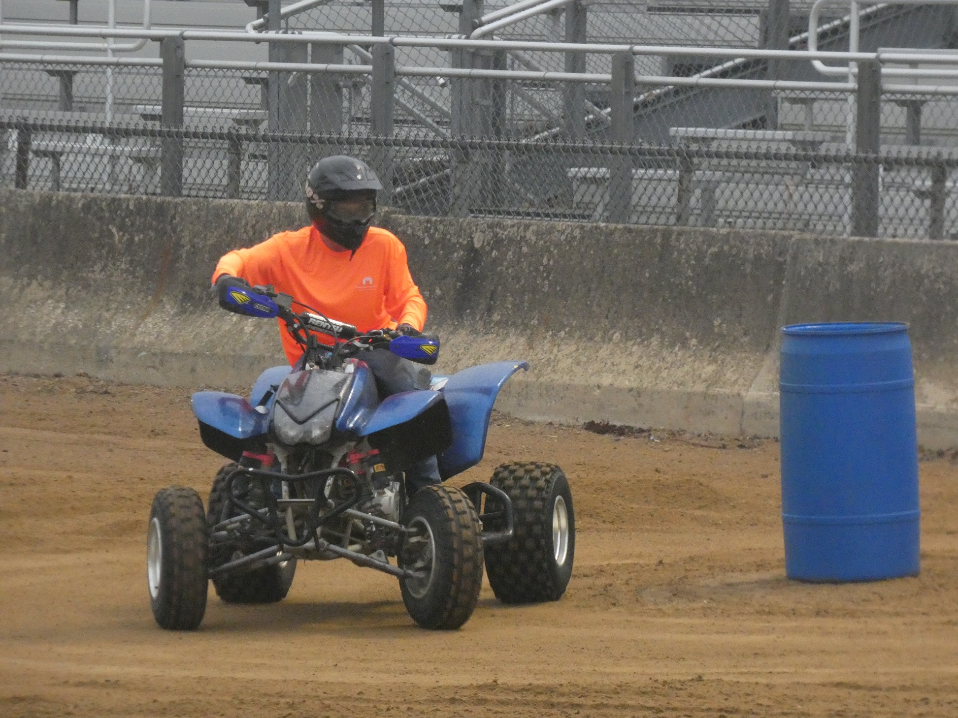 Advanced ATV'er heading for the straightaway 