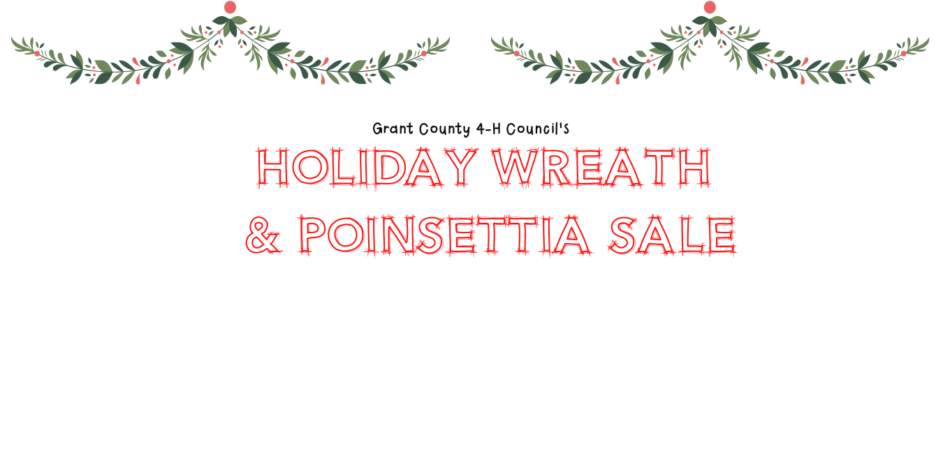 4-H Council Wreath & Poinsettia Sales