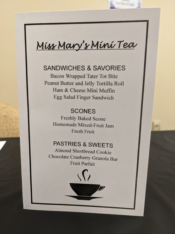 tea party menu