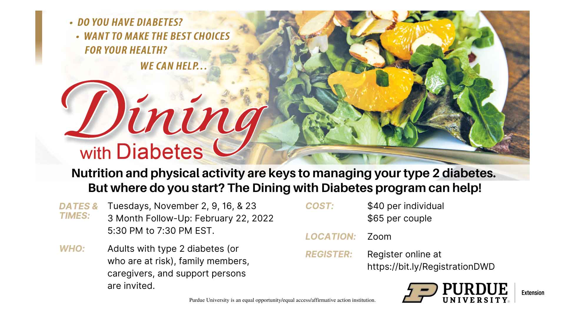 Dining with Diabetes Program